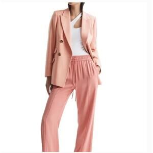 Reiss Logan Blazer 2 NWT Pink Jacket Academia Prep Career Old Money Luxury